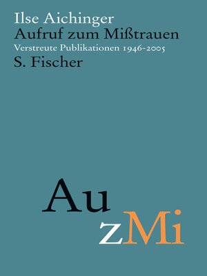 cover image of Aufruf zum Mißtrauen